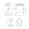 Школьная парта и стул на 2 человека Регулируемый регулируемый студенческий стол и стул, индивидуальные наборы, штабелируемые стулья, наборы для занятий